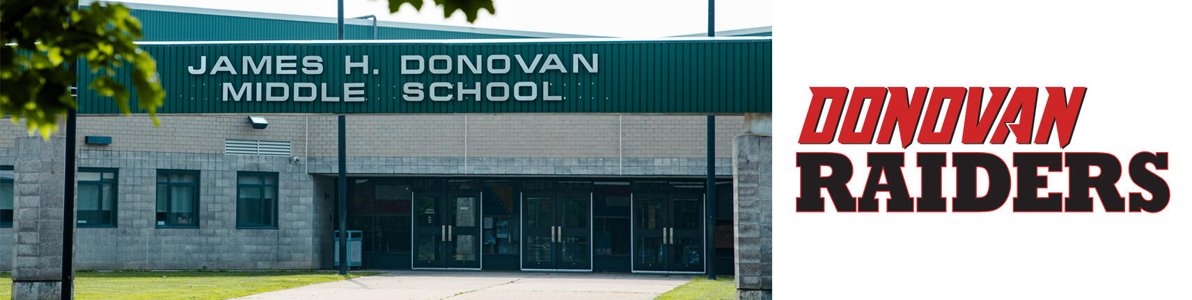 ဒိုနိုဗန်ကျောင်းနှင့် Donovan Raiders Logo တို့တည်ဆောက်ပုံ